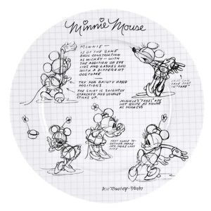 Disney Minnie Sketch Dinner Plate
